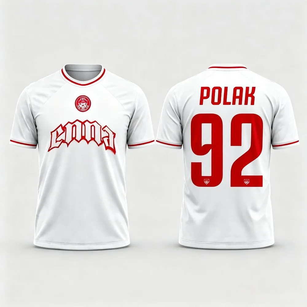 Maillot d'équipe Polak 92, rappeur français, club de football, grand CD de musique, t-shirt unisexe tendance, cadeau pour les fans, t-shirt à manches courtes imprimé en 3D