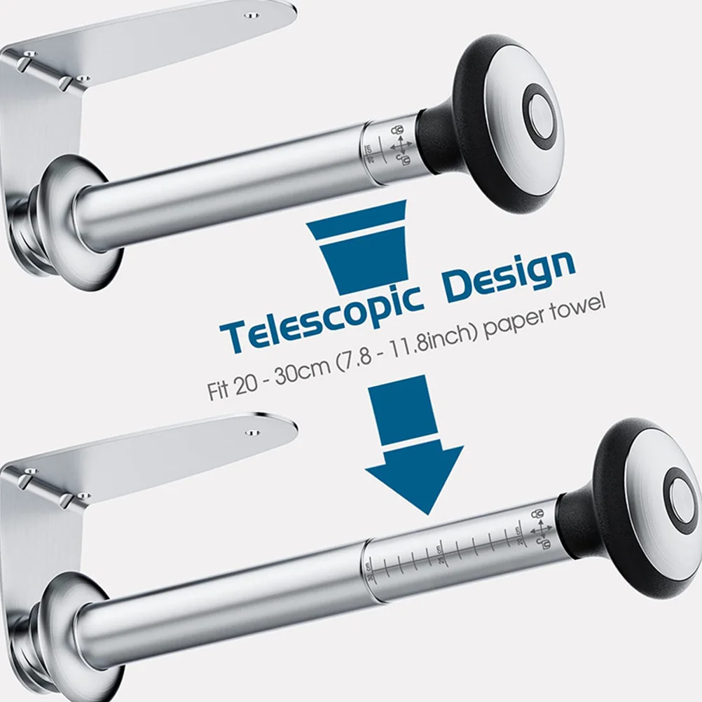 

Wall Mount Toilet Paper Holder Stainless Steel Roll Paper Hanger Multipurpose Bathroom Tissue Organizer Punch Free Installation