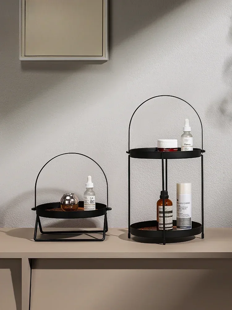 

Table shelf perfume toilet simple cup snack dormitory cosmetics storage hanging shelf