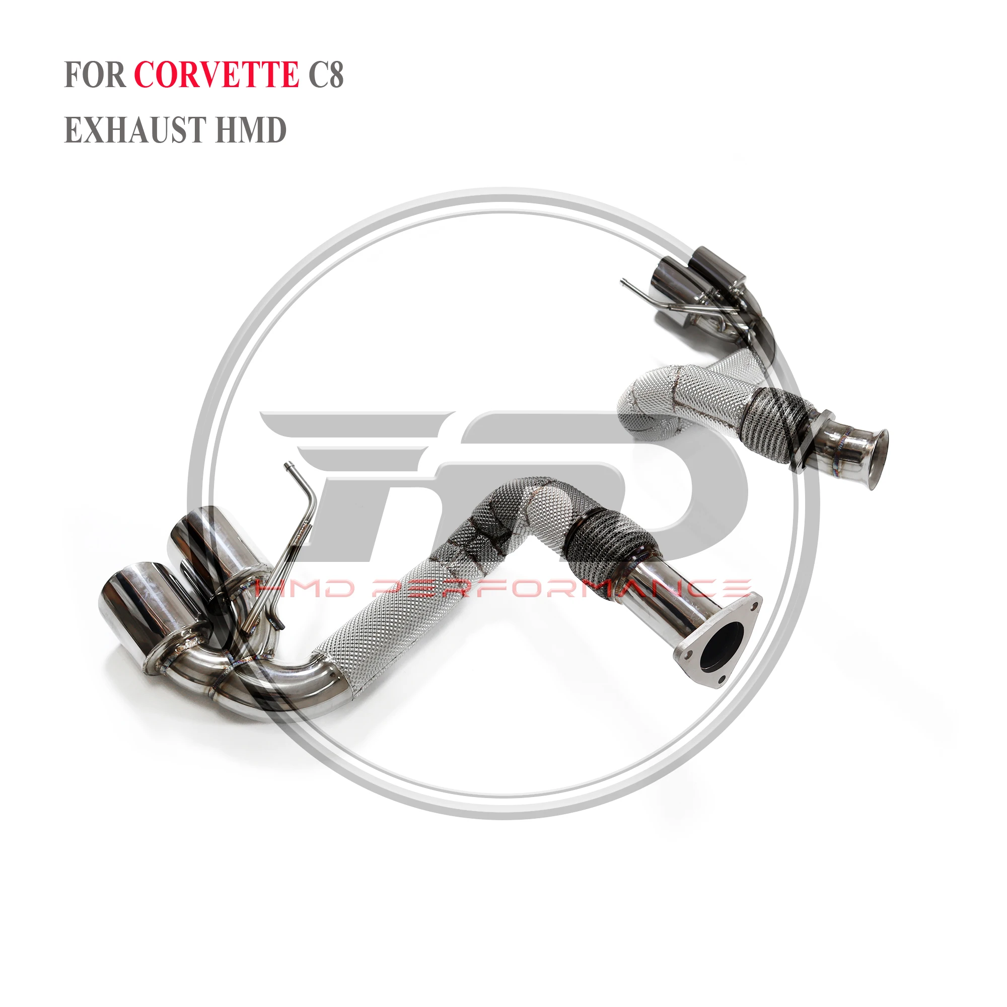 

HMD Catback for Chevrolet Corvette C8 Without Valve Straight Pipe car Accessories
