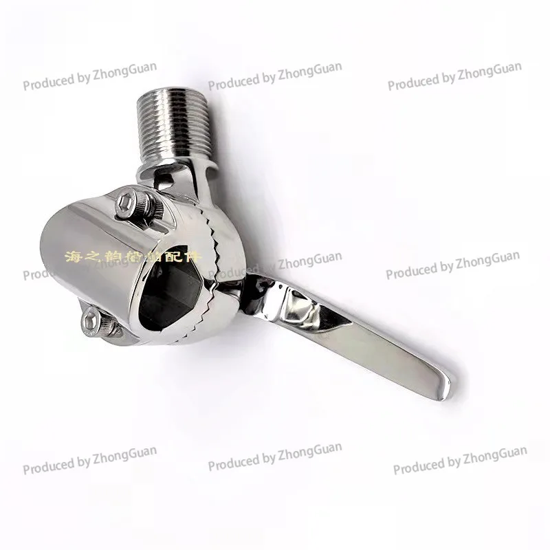 Marine Hardware, Yacht Hardware, Tube Clip Antenna Base, Marine Satellite Antenna Base, Card Tube Antenna
