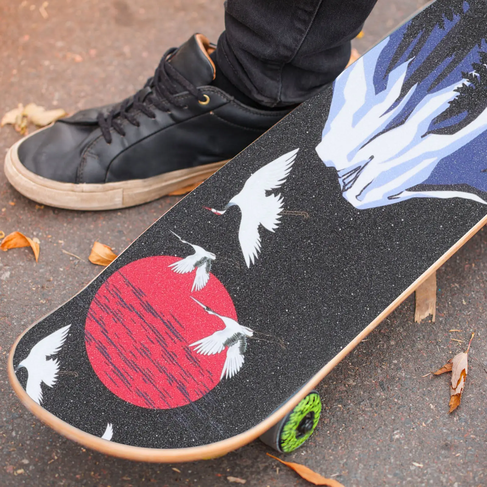 

Four Wheel Skateboard Sticker Waterproof Sandpaper Tape Deck Longboard Decoration Anti Slip Durability