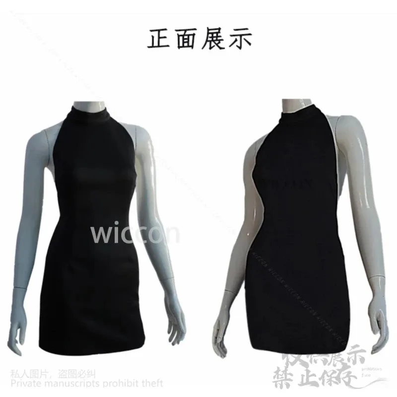 Anime Vermeil In Gold Cosplay Vermeil Costume Sexy Dress Halter Neck Backless Pullover Sleeveless Tail Horn Props Customized