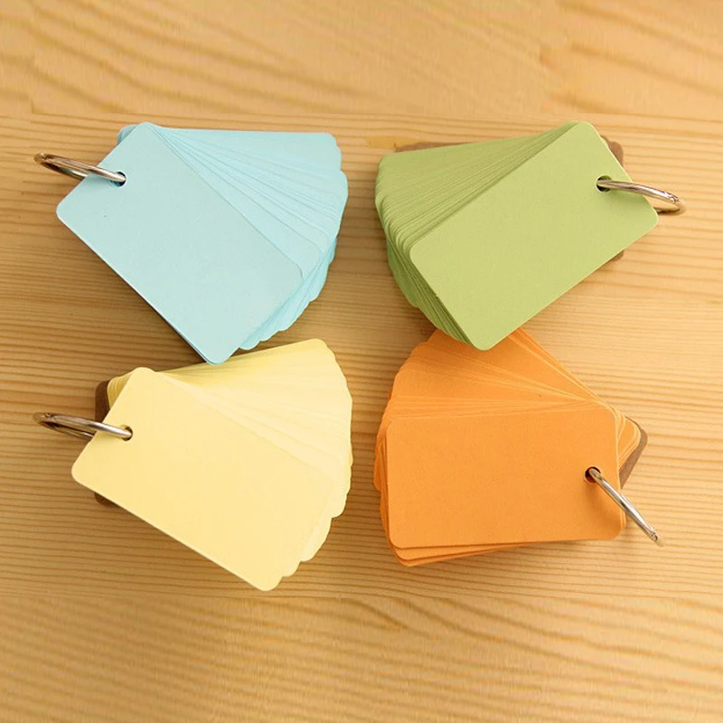 1 kawaii Portable Notepad Portable Word Book Card Loose-leaf Book Cute Korean Creative Ring Note Pad for College Students