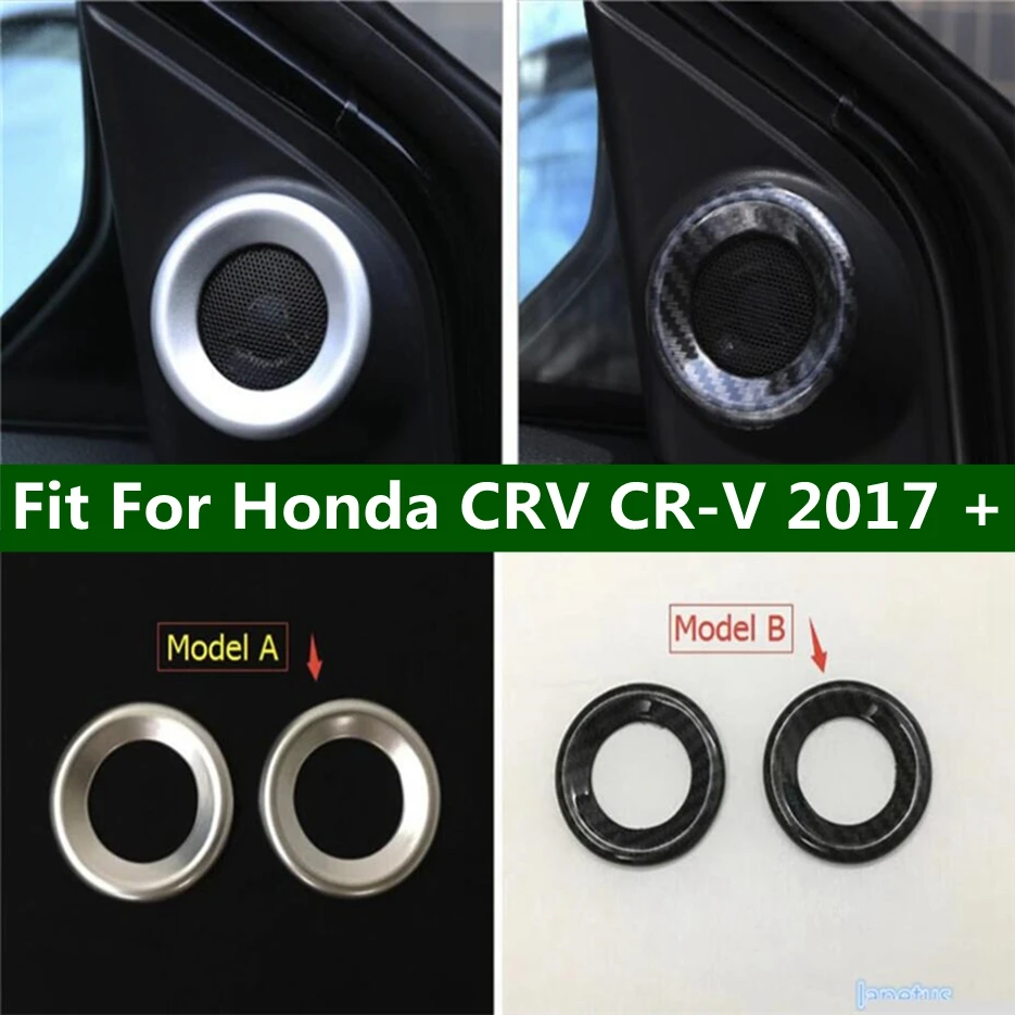 

Pillar A Stereo Speaker Audio Loudspeaker Sound Decor Ring Cover Trim Fit For Honda CRV CR-V 2017 - 2020 Car Accessories