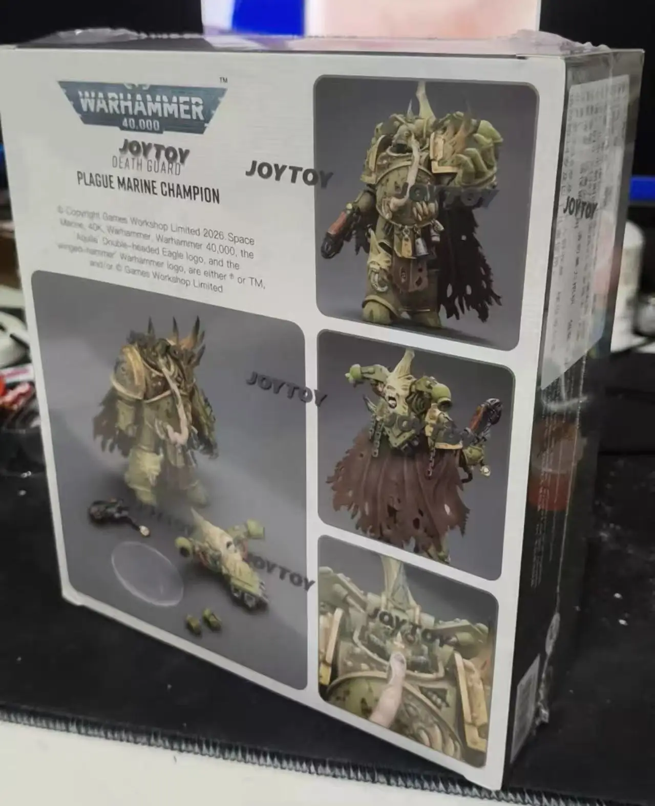 【ZW】JOYTOY Warhammer 40K 1/18 Actionfigur Death Guard Plague Marine Champion Modell Spielzeug Geschenke Sammlerstücke Ornamente