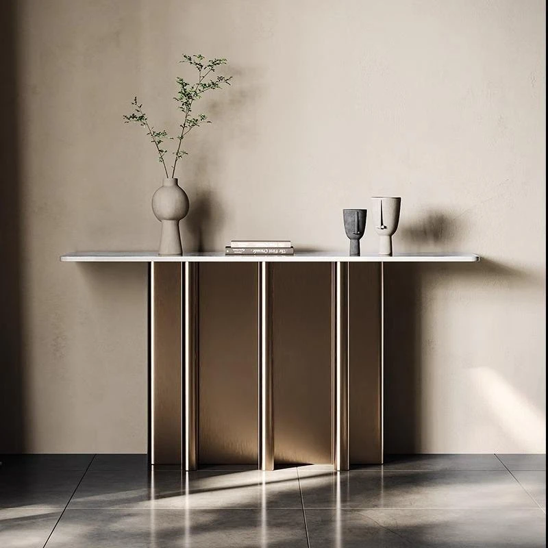 Entrance desk Entrance corridor Entrance table Simple modern living room decoration end view table