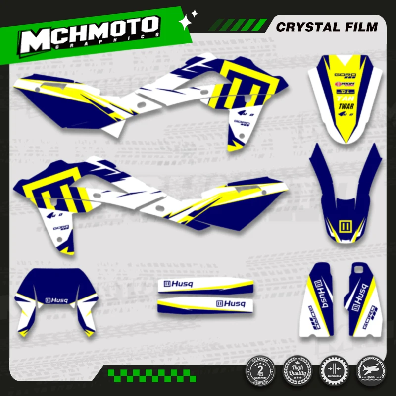 

MCHMFG Motorcycle Custom Team Motorcycle Graphics Decal Stickers Kits For Husqvarna TE 250 2008 2009 2010 2011 2012 2013