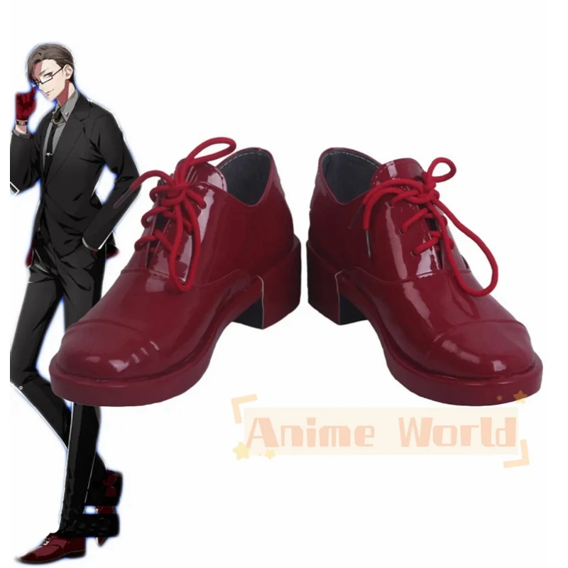 

Hypnosis Mic Division Rap Battle DRB Iruma Jyuto Cosplay Shoes Red Boots Custom Made Any Size