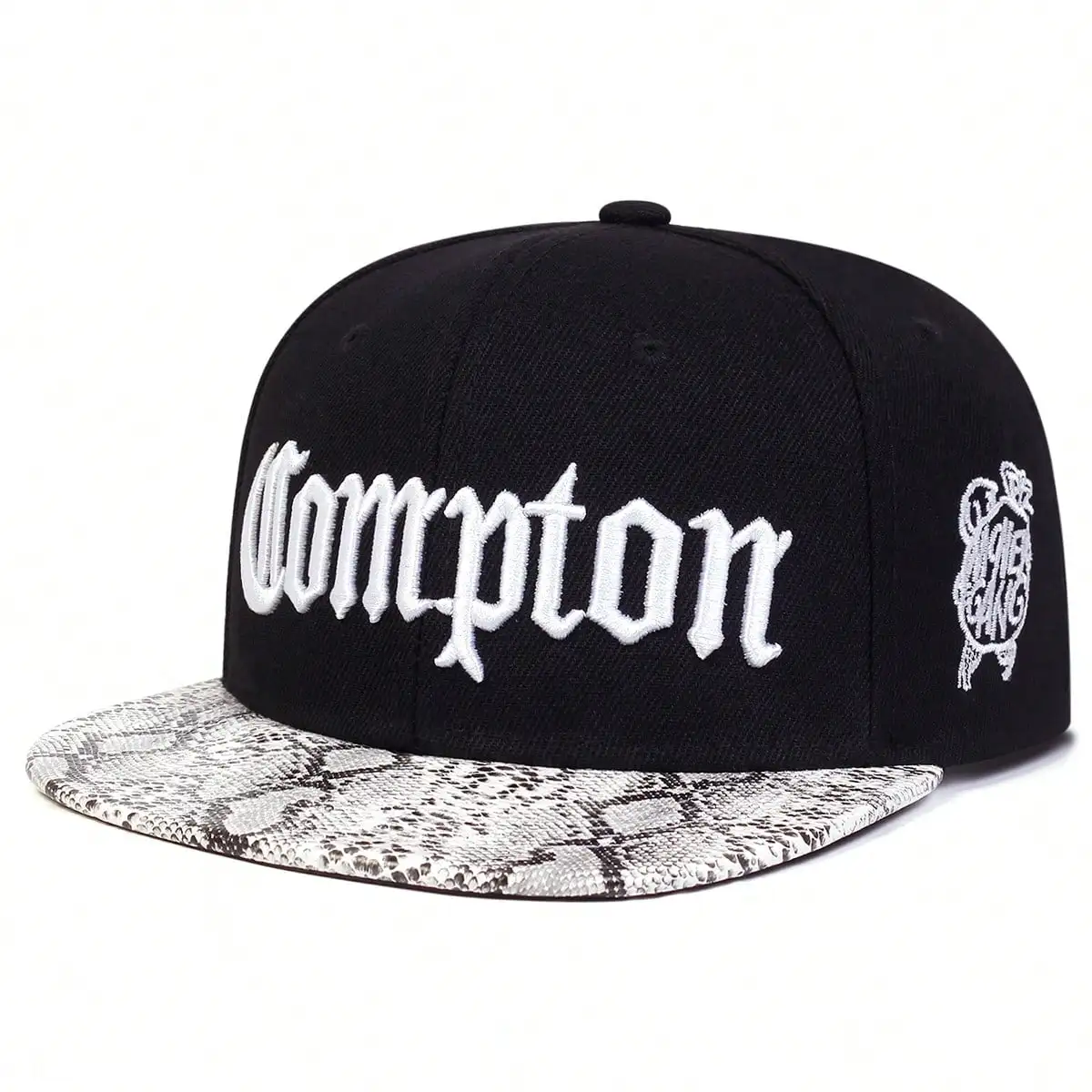 Unisex Compton Letter Embroidery Hip-hop Hats Outdoor Adjustable Casual Baseball Caps Sunscreen Hat