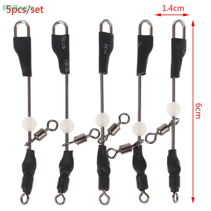 5pcs Fishing Connector Temporales Enganches Rapidos Para Kolay Atma Aparati