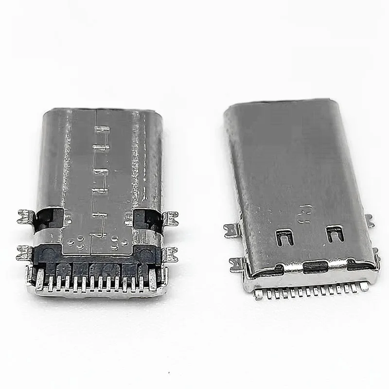 1PC TYPE C Male 12PIN Board 4 Leg 90 Degree SMT 13.1mm USB3.1 12P Type C Charging Port Plug Socket Connector 5A Current SMT Plug