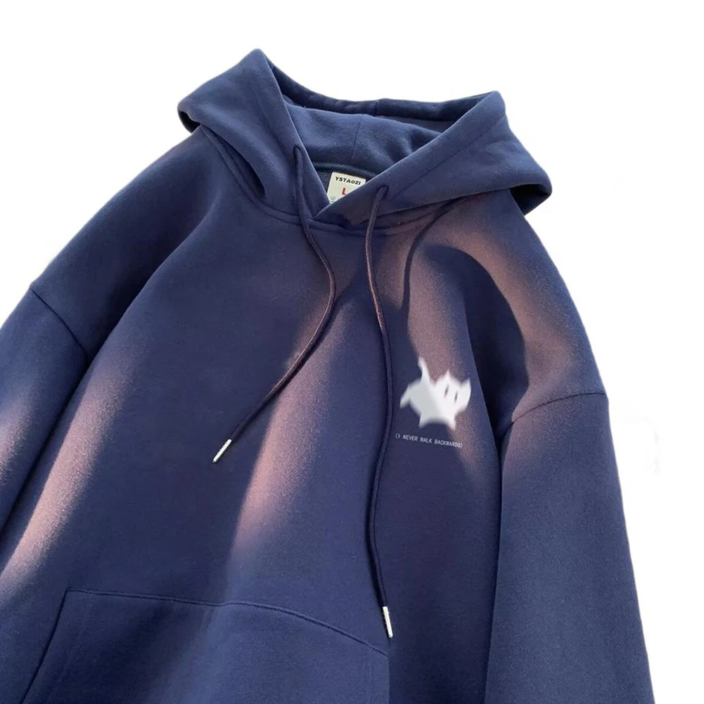 Comfortable Top Cat-print Streetwear Daily Life Holiday White Men's Fashionable Cat Hoodie Brand New Condition