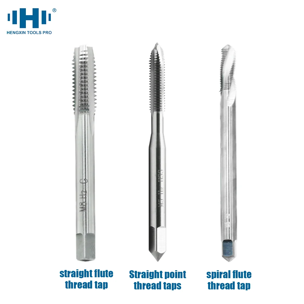 HENGXIN HSS hss-co taps cobalt straight flute tap screw taps forming point thread tap M3 M4 metric machine taps CNC lather tools