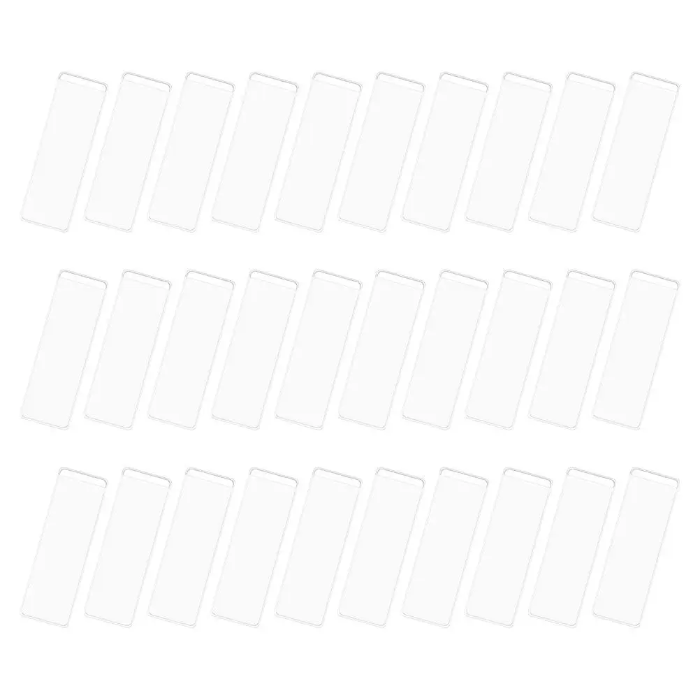 

50 Sets Transparent Self Adhesive Index Label Pockets Document Filing Organizers Business Card Sleeves File Sorting Library Card