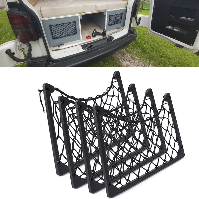 Large Stretch Mesh Storage Rack Cargo Mesh Mesh Magazine Rack Car Caravan RV Boat Camper Bus Accessories