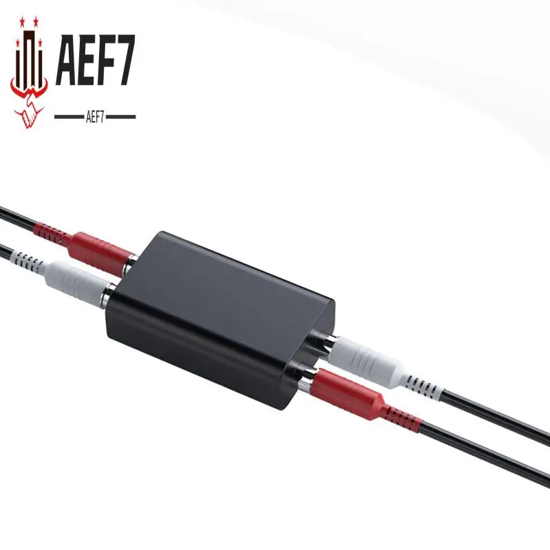 

AEF7-Ground Loop Noise Isolator Denoiser RCA Connection AUX For Audio Stereo