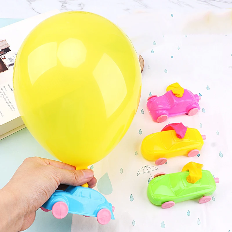 1~10 Stück Ballon-Rückstoßauto, wissenschaftliches Experiment, pädagogische Requisiten für Geburtstagsfeiern, DIY, Pinata-Füller, Goodie Bag TMZ – Detail 4