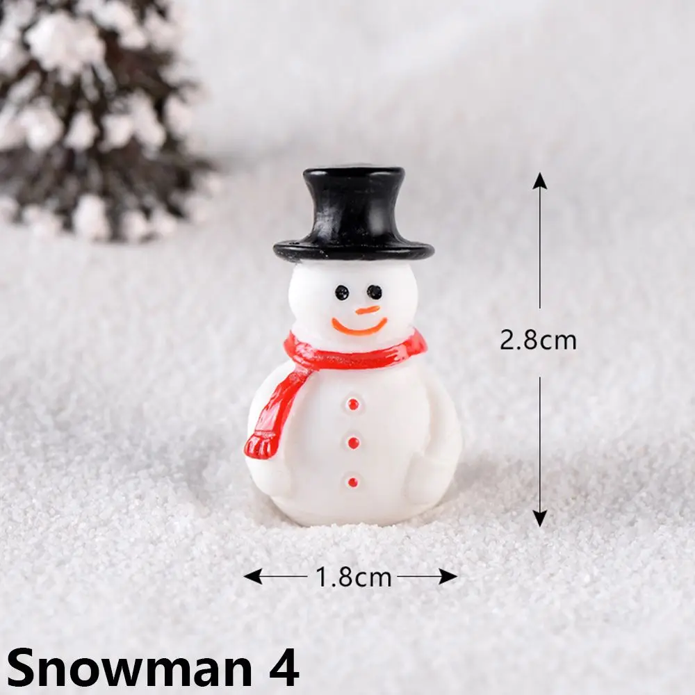 1PC Gift Fairy Garden  House Micro Landscape Snowman Figurine Christmas Decorations Xmas Ornament Mini Santa Claus