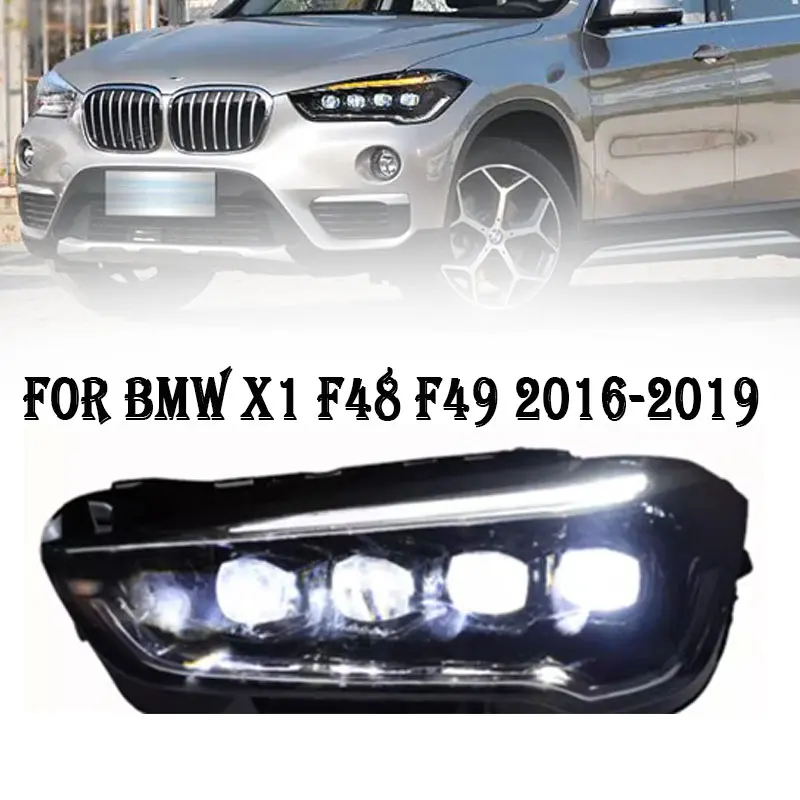 Car Styling Head Lamp for BMW X1 F48 F49 Headlights 2016-2019 New LED Headlight Angel Eye DRL Hid Bi Xenon Auto Accessories