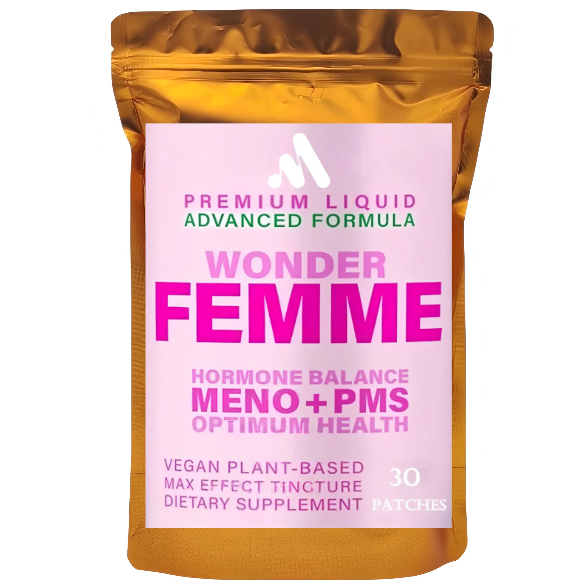 Femme Plant-Based Hormone Clinical Strength Breast Augmentation Supplement, Transdermal Patches Produced 30 Patches