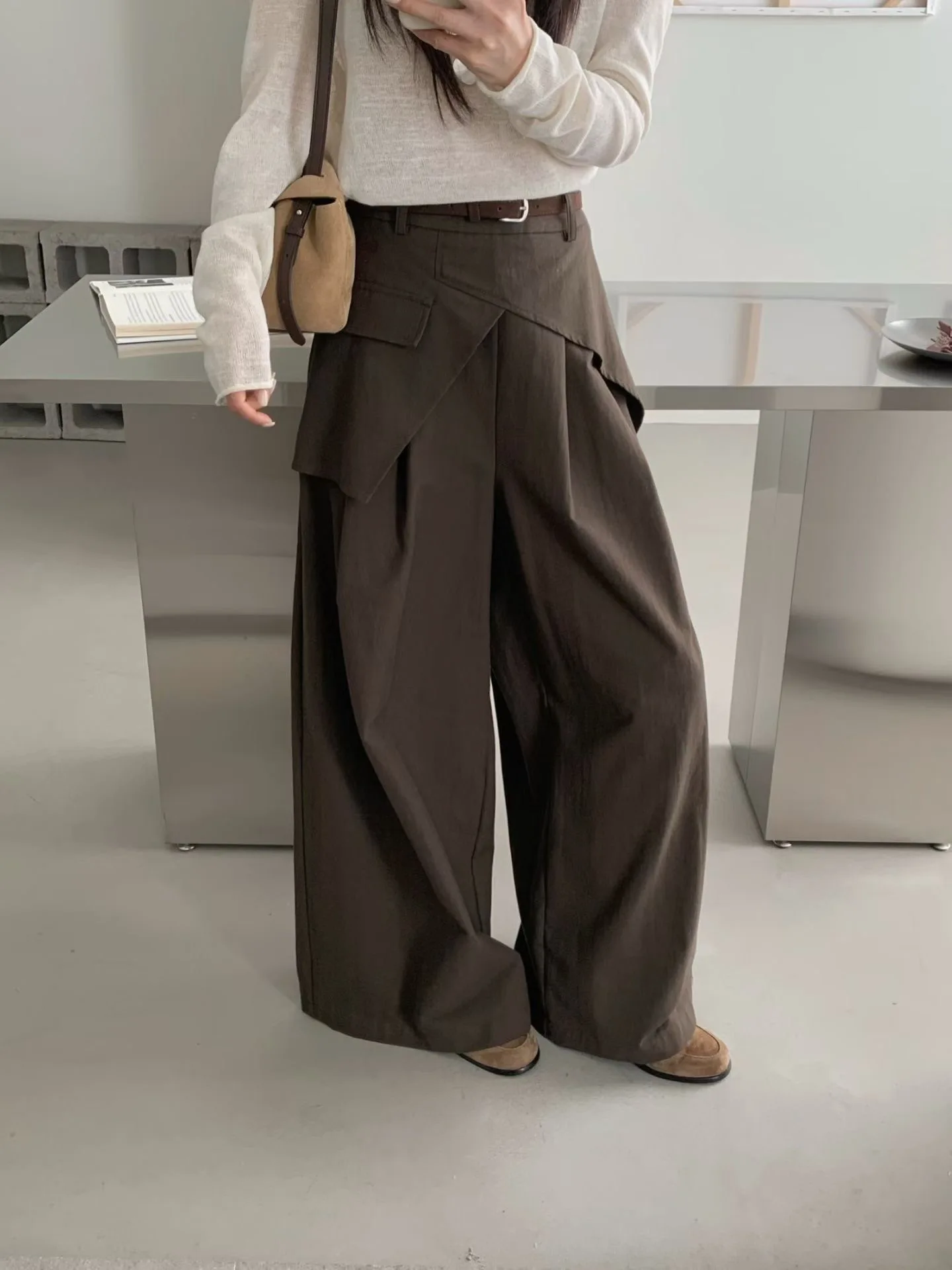 Loose Wide Leg Straight Casual Pants Women's Spring Autumn New Style Lazy Fashion High Waist Comfortable Fit Trousers