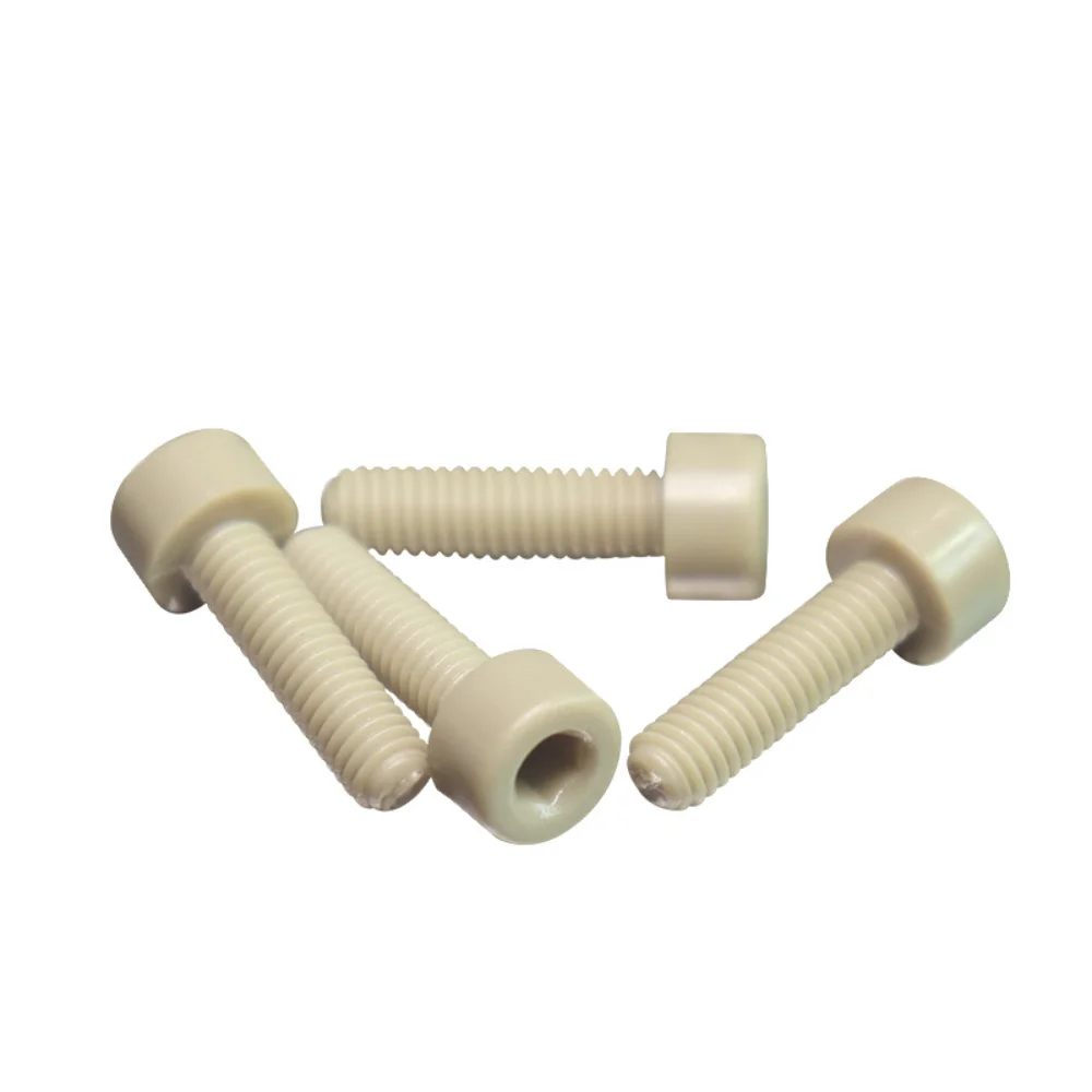 

50PCS M2-M10 DIN912 Screws Peek Plastic Hexagon Socket Head Machine Screws