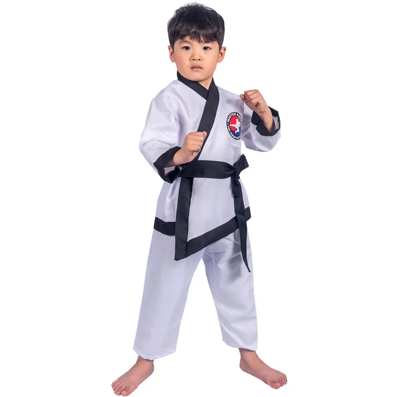 Uniforme d'entraînement de cosplay de taekwondo, olympiques pour enfants, fête, carnaval, Halloween, karaté