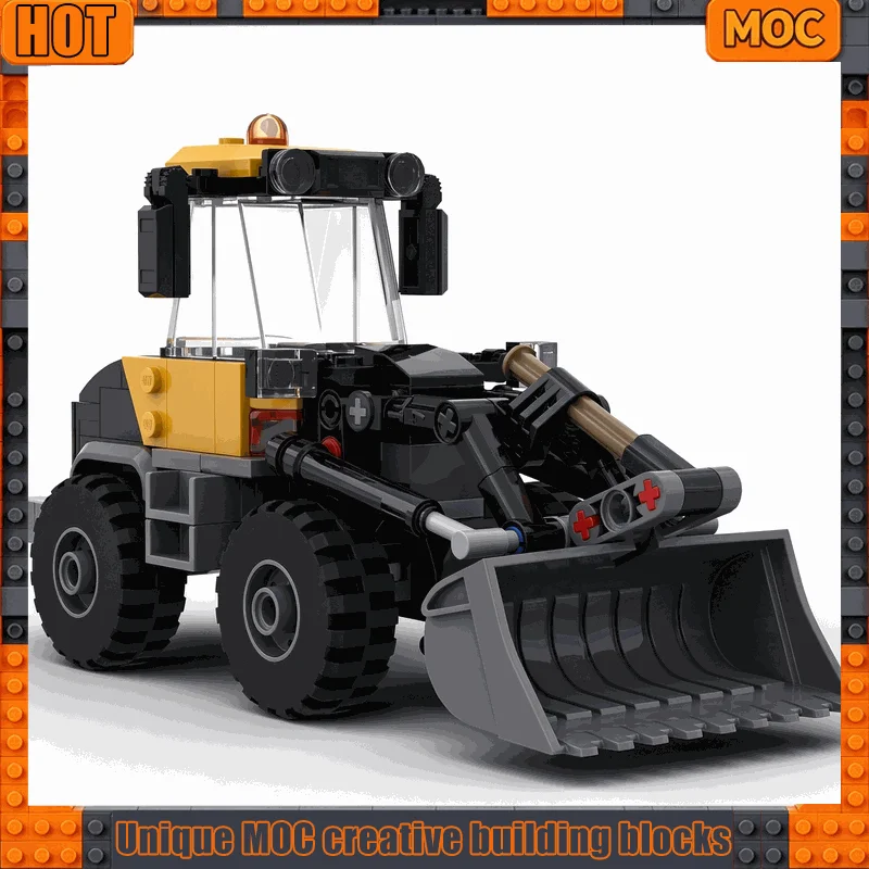220Parts City Wheel Loader Construction Vehicle Model Custom Building Blocks Engineering Truck DIY Assembly Toy Gift For Child