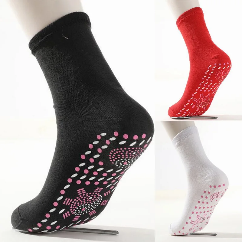 10Pairs Tourmaline Slimming Health Sock Winter Elastic Thermal Self-Heating Sock Health Care Socks Short Sock Magnetic Therapy