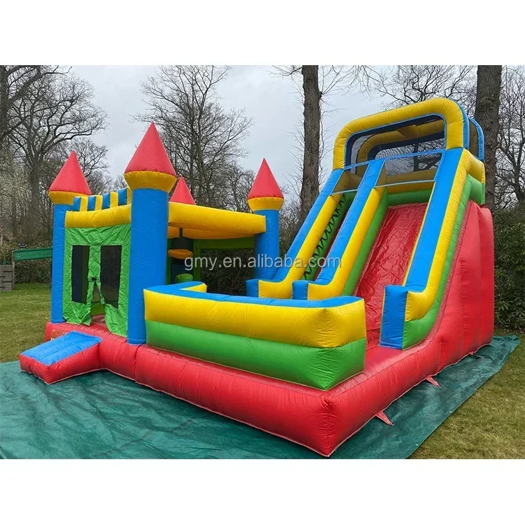 

Hupfburg Commercial Bounce House Inflatables Water Slide Inflatable Bouncer Combo for Kids