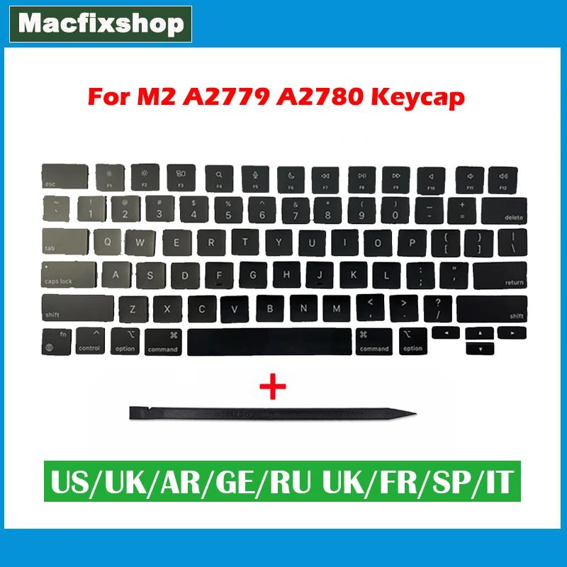 Laptop A2780 A2779 US UK AR GE RU FR SP IT Keys Cap For Macbook Pro Retina M2 Pro 14.2