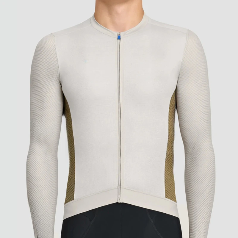 남성용 긴 소매 사이클링 저지, 통기성 산악 자전거 셔츠, 밑단 도로 자전거 의류, 여름 