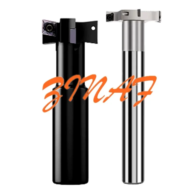 

HTS T-Slot Milling Cutters D20-C14 C16 C20 C25 C32 D20 D30 D40 Three-sided edge slotted milling cutter For CCMT060204 Insert