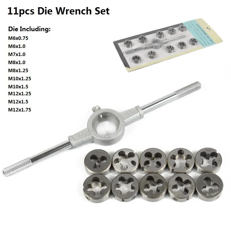 XCAN 6/8/11 Stück metrische Stanzschlüssel-Sets, Kreisform-Set, Gewindebohrer und Stanzwerkzeuge