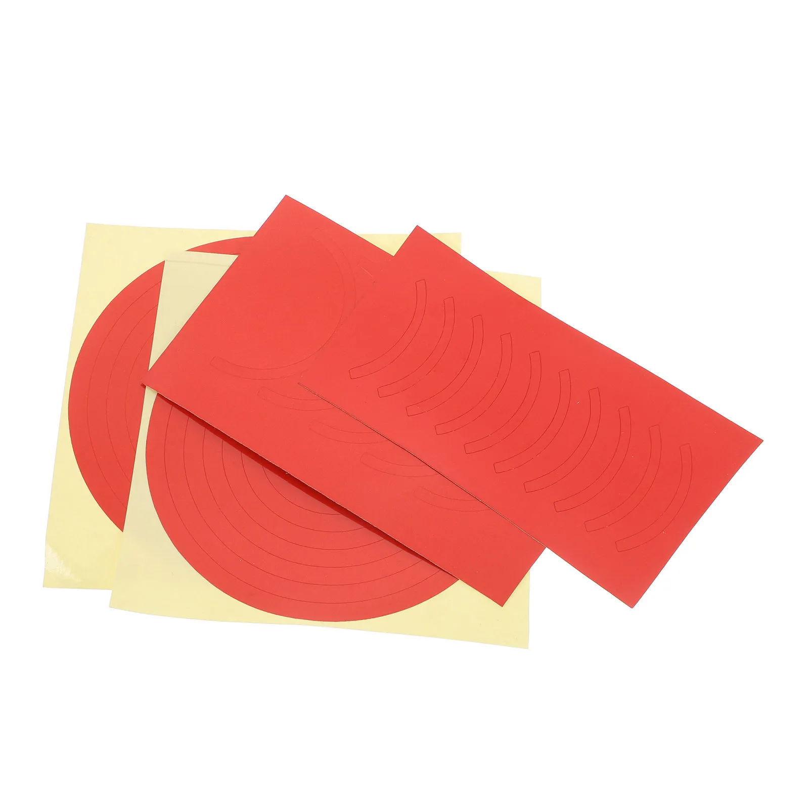 4Pcs Pressure Gauge Indicator Stickers Reflective Waterproof Dashboard Gauge Label Circle Decal Pressure Meter Identification