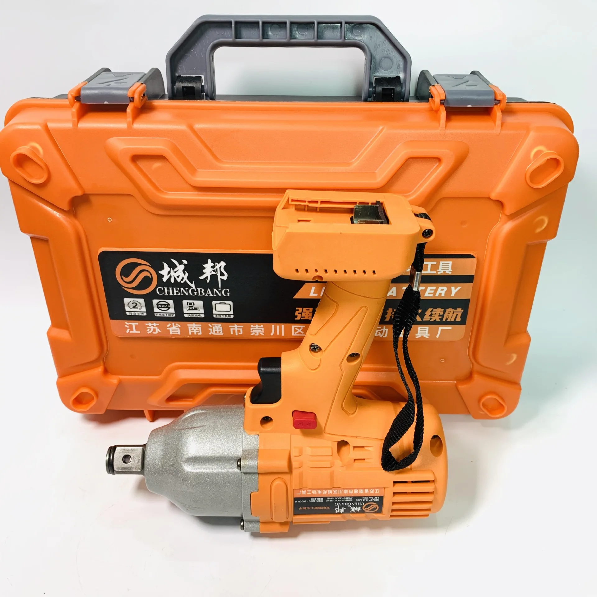 2000N.m อุตสาหกรรมแบตเตอรี่ลิเธียมแบบชาร์จไฟได้แรงบิดสูง Brushless ประแจผลกระทบไฟฟ้า 3/4 "High Power Heavy Duty ประแจไร้สาย