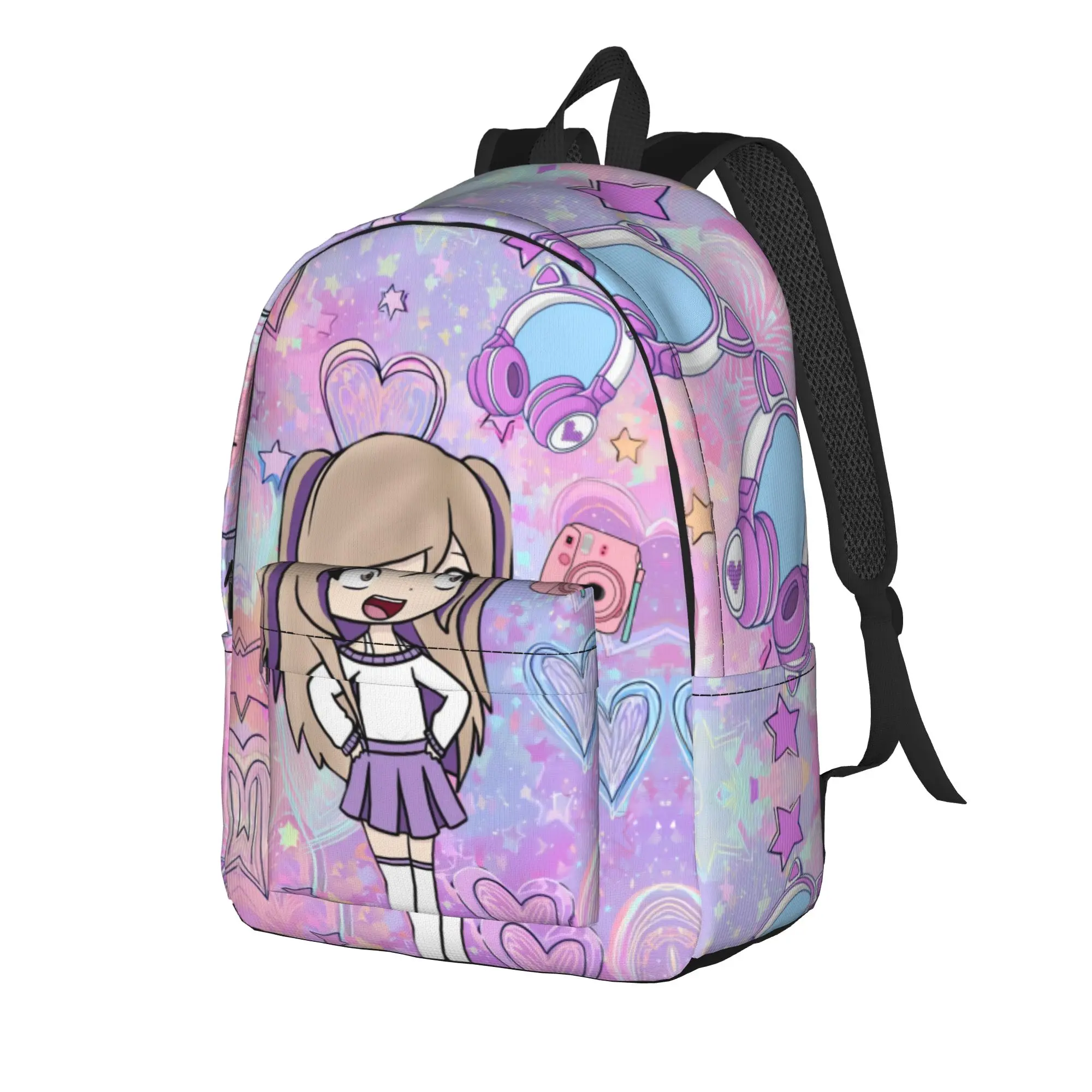 Dense Real Mix Collage Lyna Vallejos Backpack Boy  Big Backpacks Polyester Leisure High School Bags Travel High Quality Rucksack