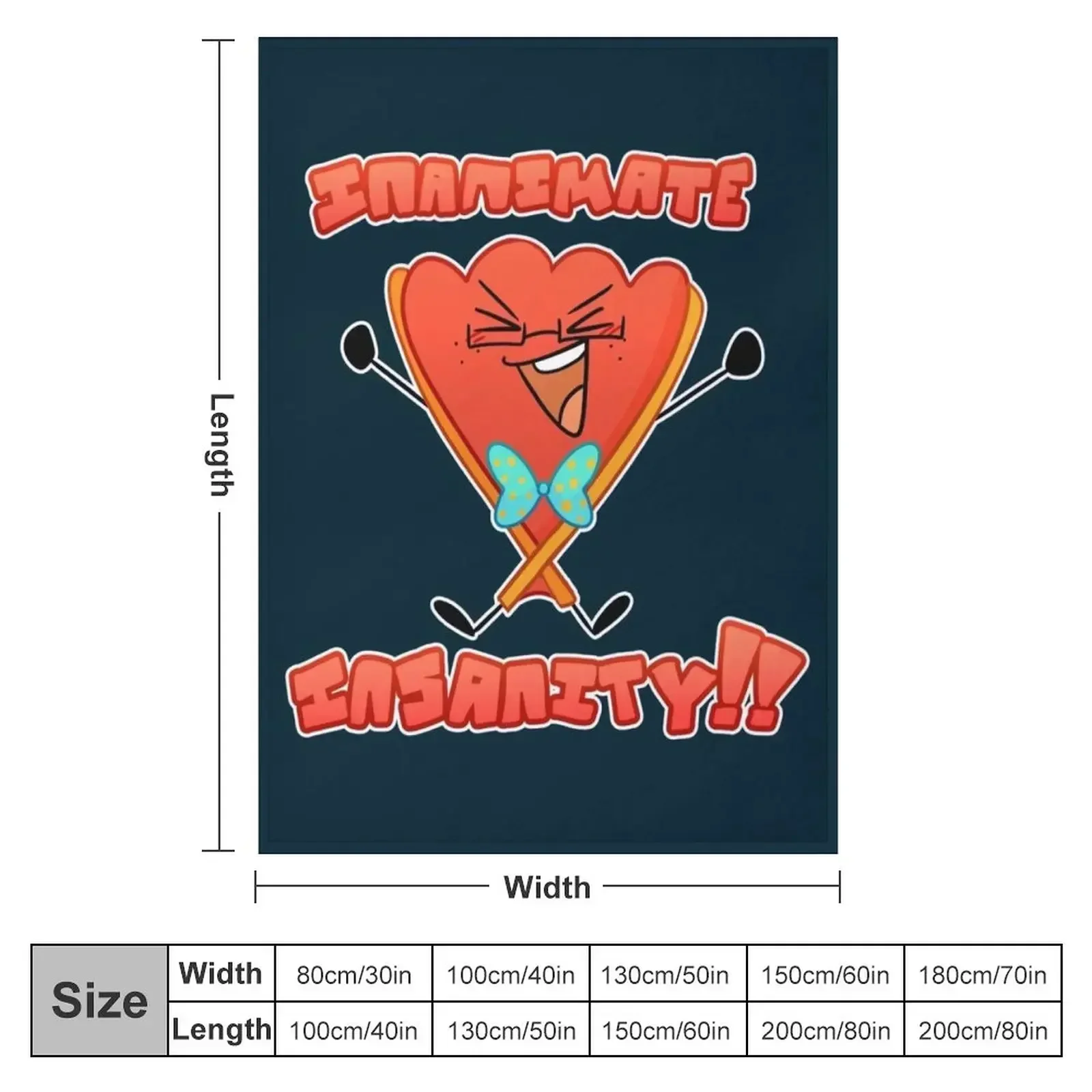 fan INANIMATE INSANITY Throw Blanket couch cozy soft plush fuzzy picnic outdoor blanket