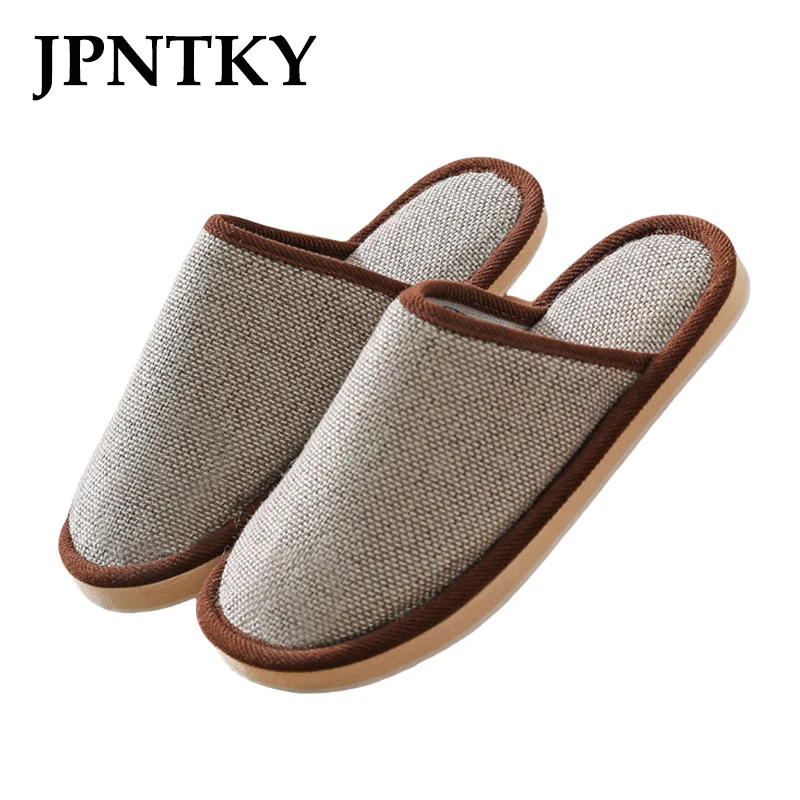Winter Home Line Slippers Men Women Hotel Mute Floor Slipper Shoes Indoor House Travel Slides Hospitality Guest Footwear