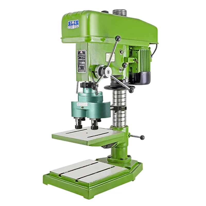 Double-head drilling machine numerical control industrial bench drill desktop drilling and tapping dual-purpose multi-head