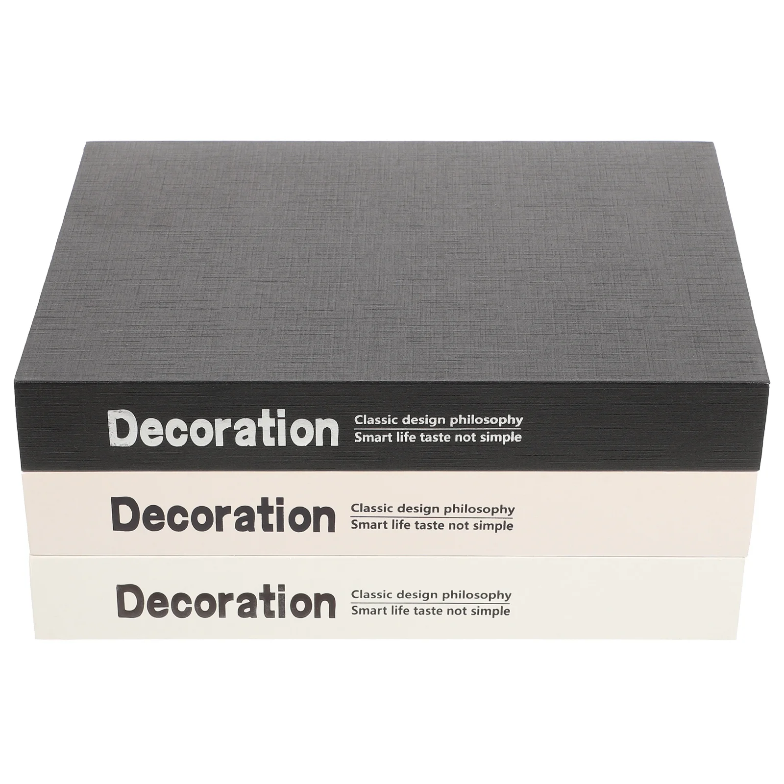 3 Pcs Imitation Book Decoration Tabletop Ornament Photo Prop Desktop Retro Bookshelf Room Paper Jam Simulation Adornment Office