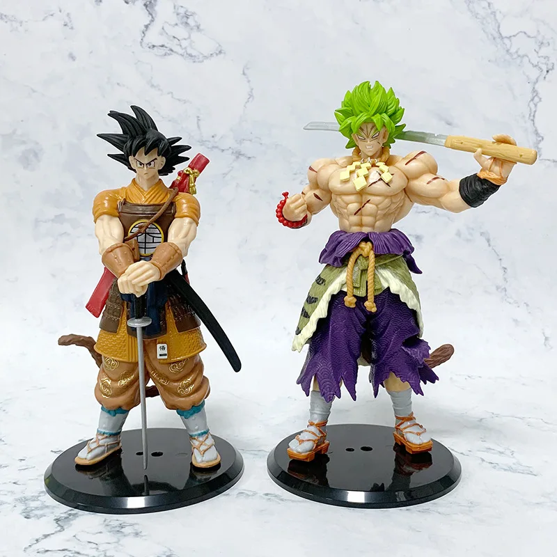 Dragon Ball Goku Broli Anime Action Figure Gk Figurine Super Saiyan Modello fatto a mano Ornamento Decorazione Giocattolo Ventole per bambini Regalo di fascino