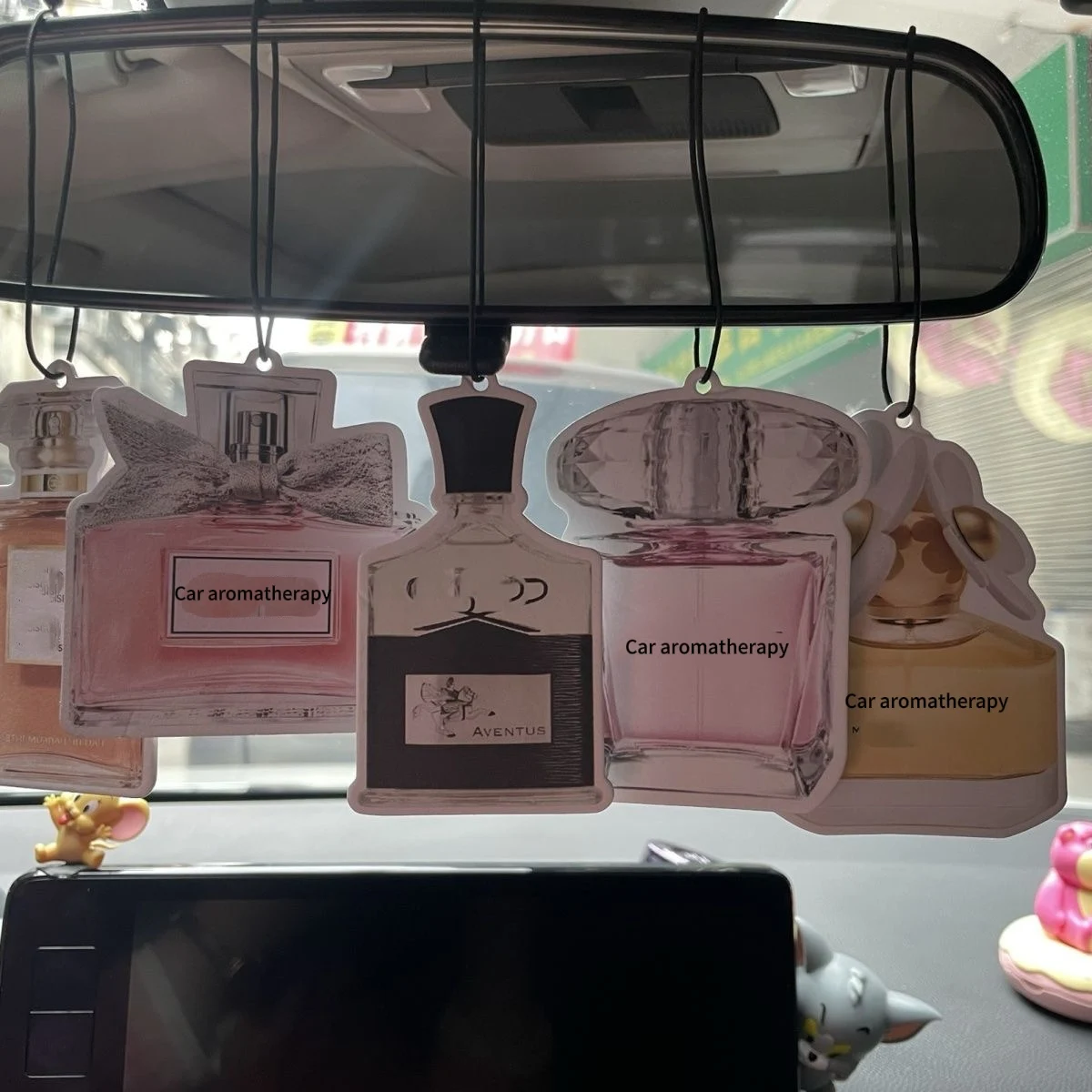 100pcs 10pcs 50pcs  high-end perfume pendant perfume slice car lasting fragrance pendant deodorant perfume bottle