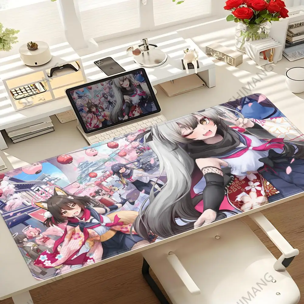 

Blue Archive Mouse Pad High-end E-sports Keyboard Pad Durable Rubber Desktop Pad Large Gamer Pc Setup Accessories pad