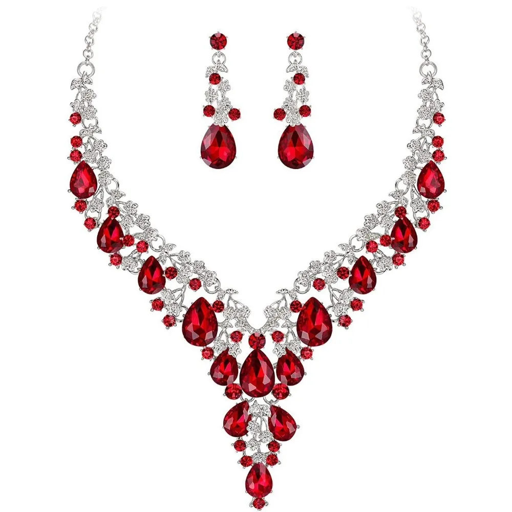 Rhinestone Rhinestone Jewelry Set Shining Luxury Women's Ball Gown Accessories Sparkling Formal Bridal Jewelry Set Women's Gown