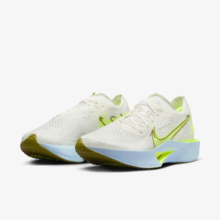 Nike ZoomX Vaporfly 3 Women White Yellow Carbon Plate Lightweight Breathable Cushioning Marathon Road Racing Shoes HQ3464-143