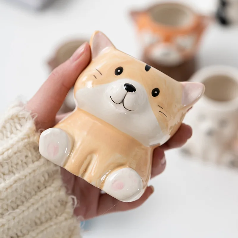 زارع سيراميك على شكل حيوانات كرتونية لطيفة - وعاء عصاري صغير للنباتات الصغيرة | ديكور حديقة المنزل الإبداعي الأكثر مبيعًا 2025 #4