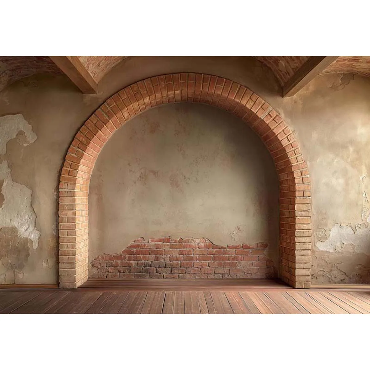 

Allenjoy Vintage Brick Arch Wall Backdrop