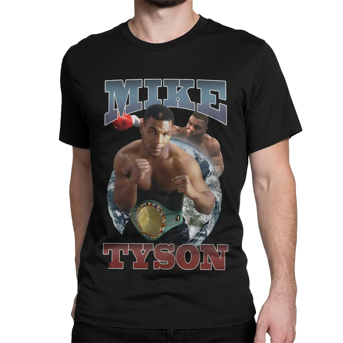 Men Women's T-Shirts Boxer Mike Tyson Funny Pure Cotton Tees Short Sleeve Boxing Gym T Shirts Round Collar Clothes Graphic